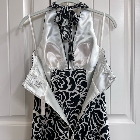 White House Black Market Silk Halter Cocktail Dress, Size 0, NWT - Picture 7 of 7